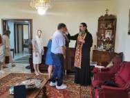 Акафист и беседа на Подворье Русской Православной Церкви в Бсалиме